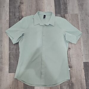 lululemon athletica Light Green Casual Button Down Shirt